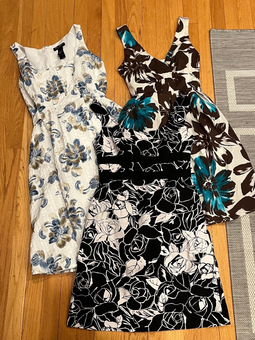 Bundle of 3 Summer Sleeveless Dresses Floral Size 4/6 EUC